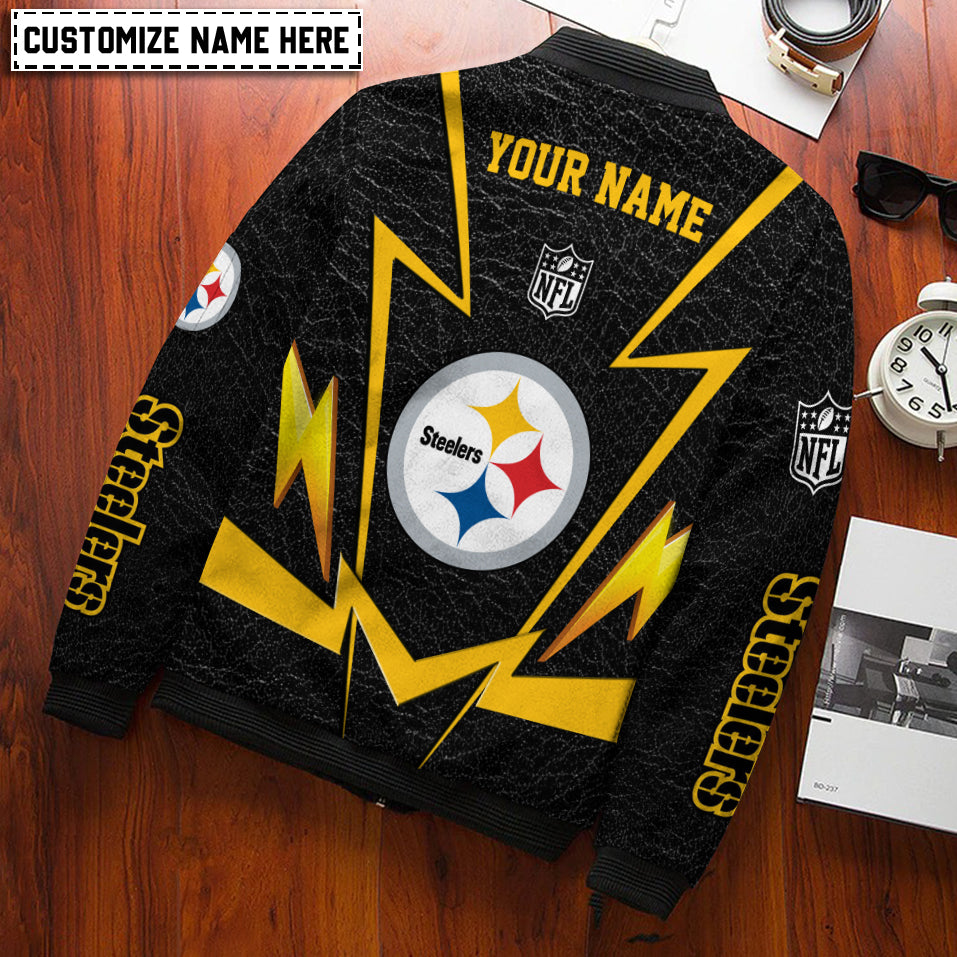 Pittsburgh Steelers Personalized Bomber Jacket AZCBJ042