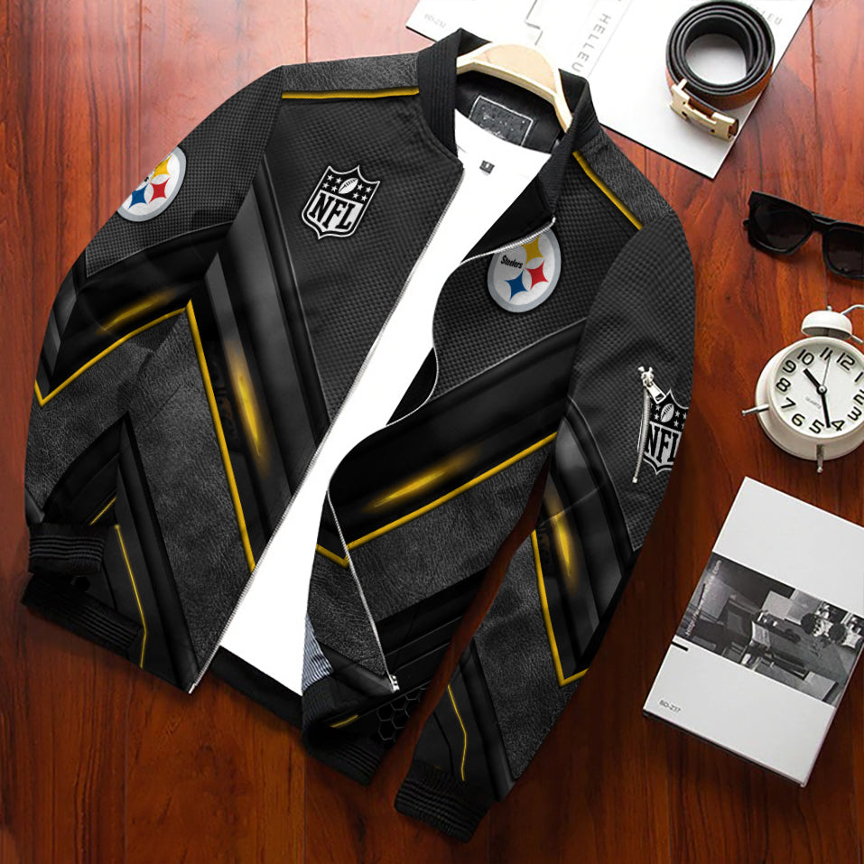 Pittsburgh Steelers Personalized Bomber Jacket AZCBJ047