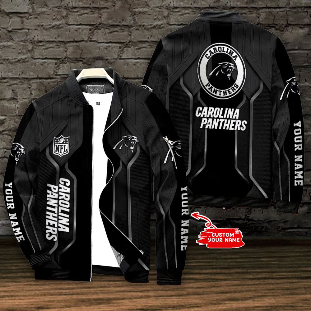 Carolina Panthers Personalized Bomber Jacket AZCBJ054