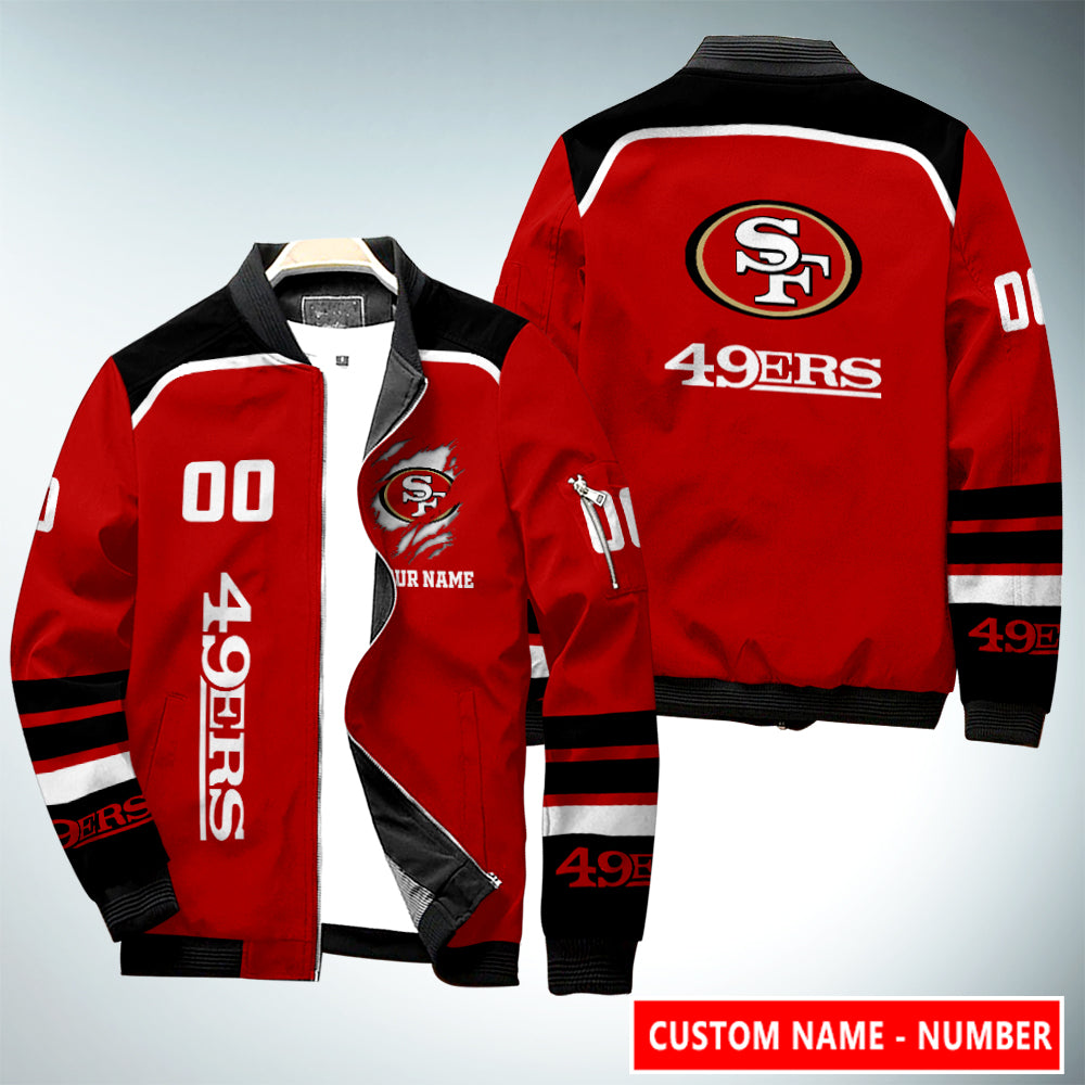 San Francisco 49ers Personalized Bomber Jacket AZCBJ066