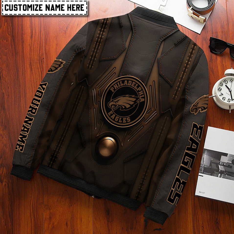 Philadelphia Eagles Personalized Bomber Jacket AZCBJ171