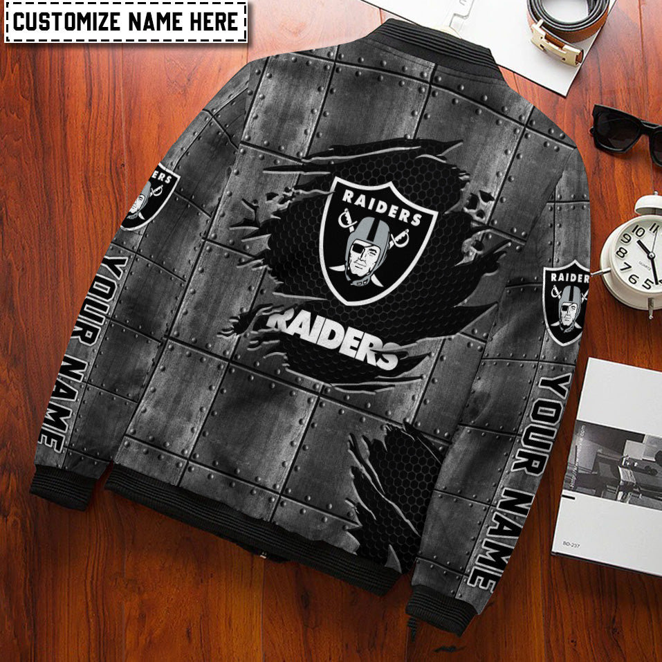 Las Vegas Raiders Personalized Bomber Jacket AZCBJ187