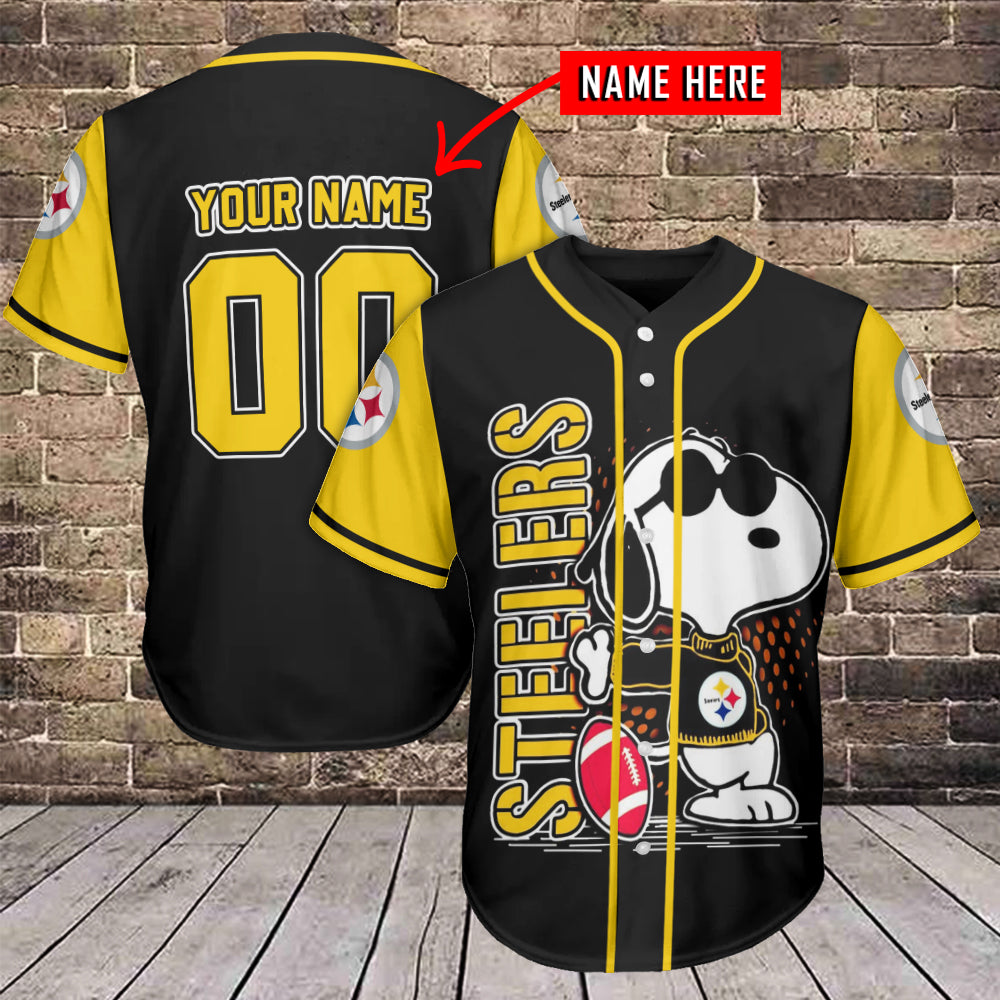 Pittsburgh Steelers Personalized Baseball Jersey AZC17
