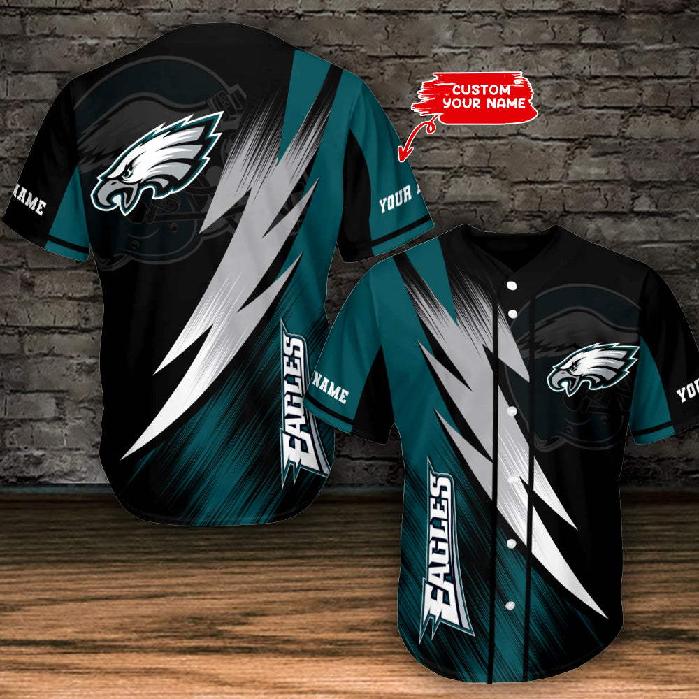 Philadelphia Eagles Personalized Baseball Jersey AZC20