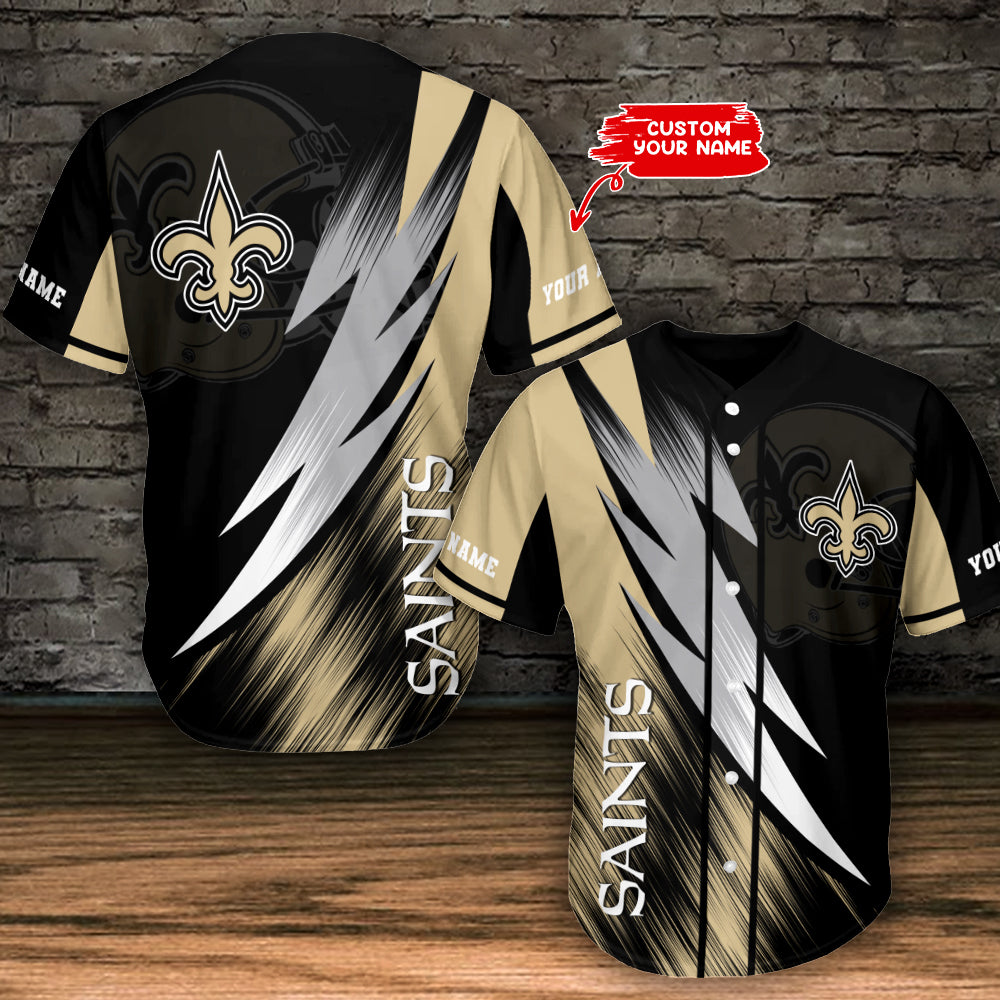 New Orleans Saints Personalized Baseball Jersey AZC21