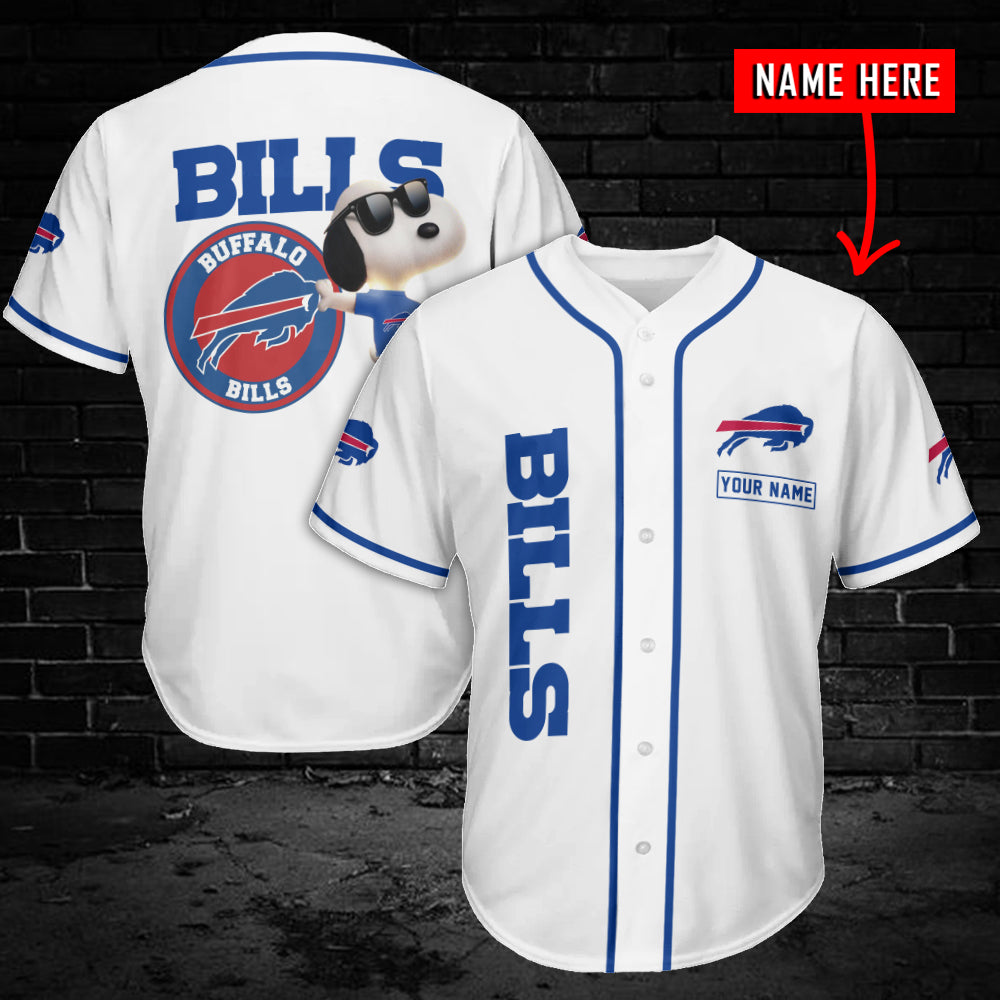 Buffalo Bills Personalized Baseball Jersey AZC28
