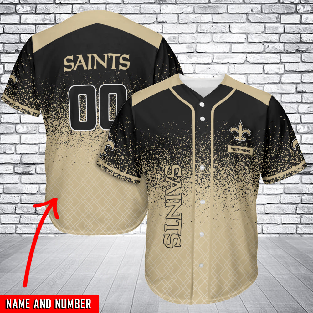 New Orleans Saints Personalized Baseball Jersey AZC34