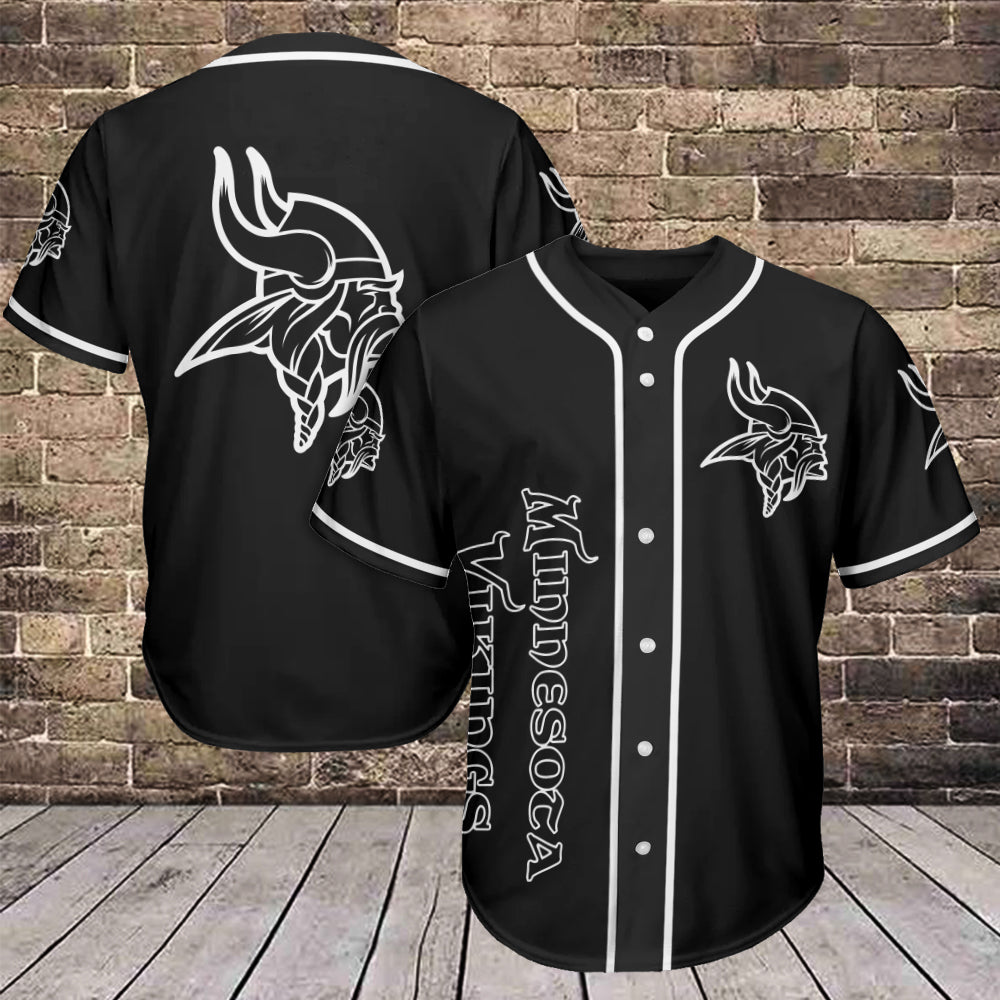 Minnesota Vikings Baseball Jersey AZCBJS078