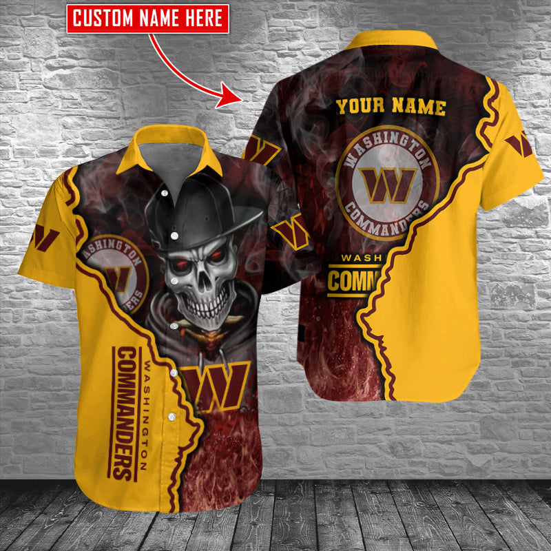 Washington Commanders Personalized Button Shirt AZC04