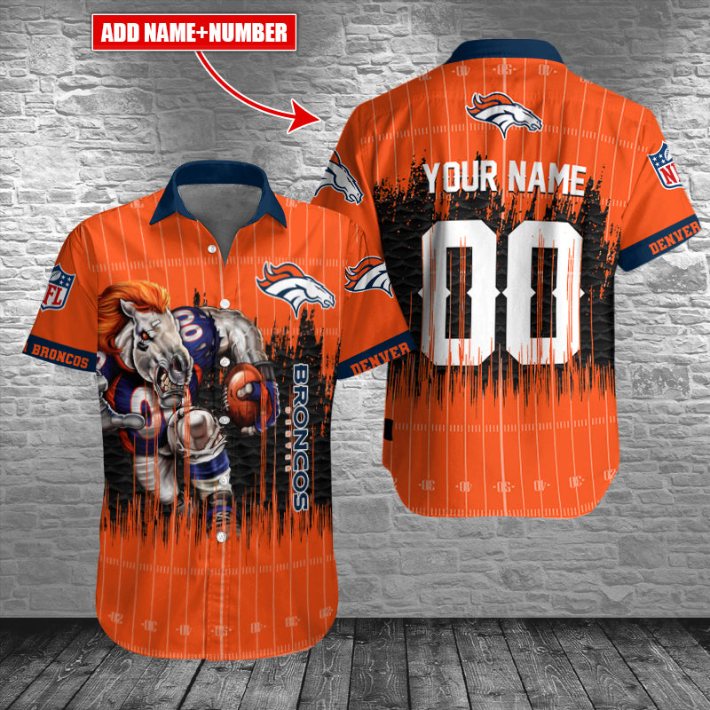 Denver Broncos Personalized Button Shirt AZCBS071