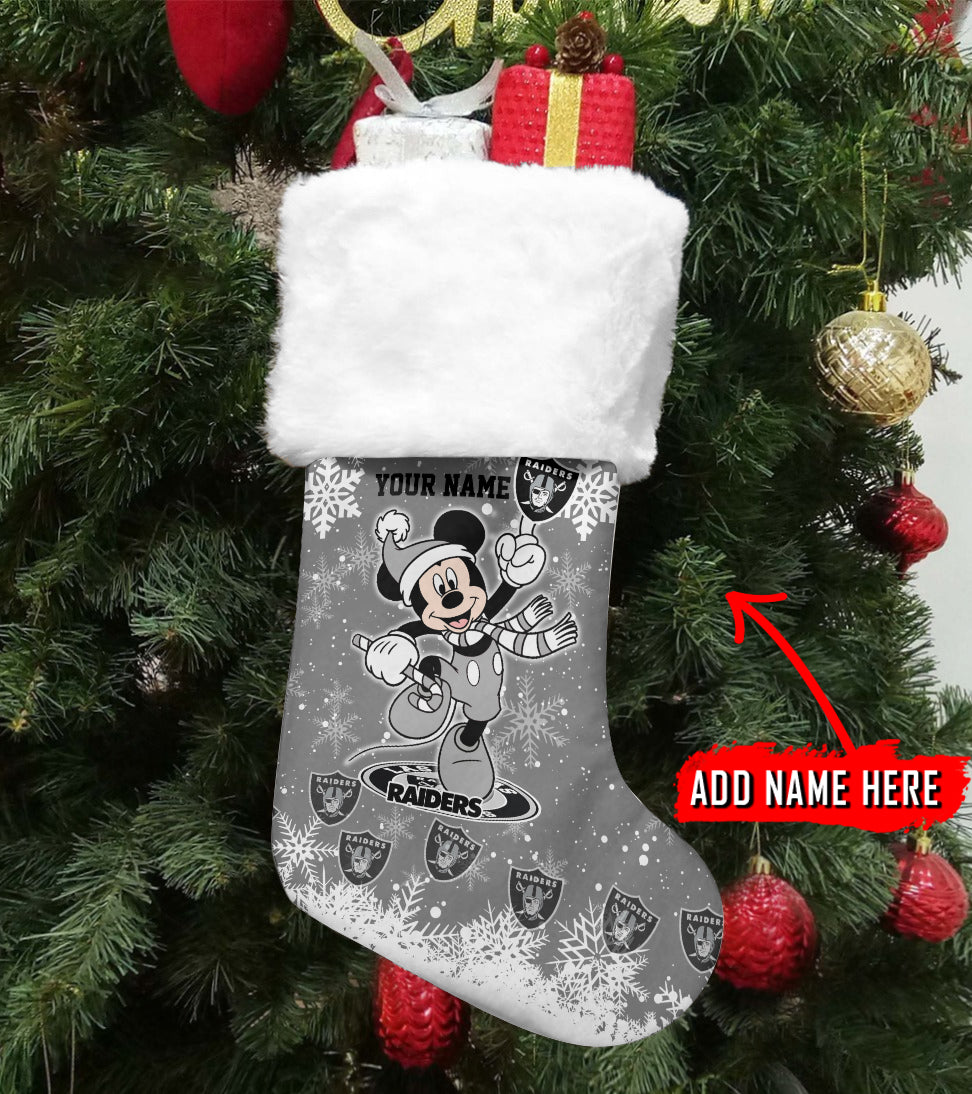 Las Vegas Raiders Personalized Christmas Socks AZCCRMS059