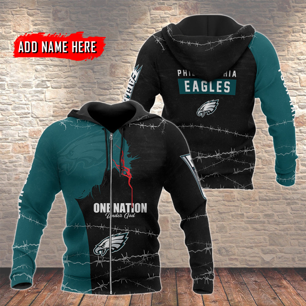 Philadelphia Eagles Personalized Hoodie AZCHD142