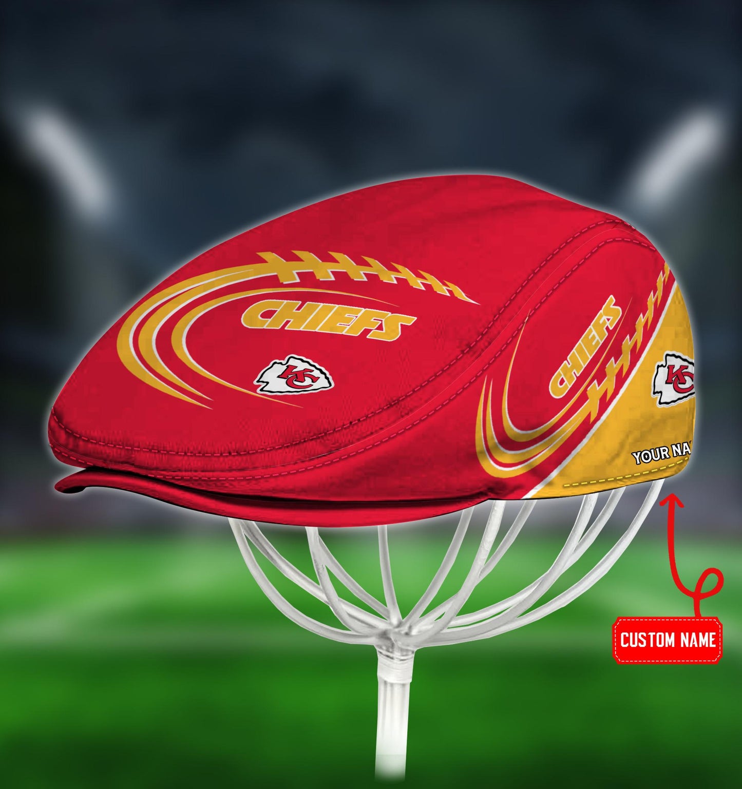 Kansas City Chiefs Custom Jeff Cap HA16