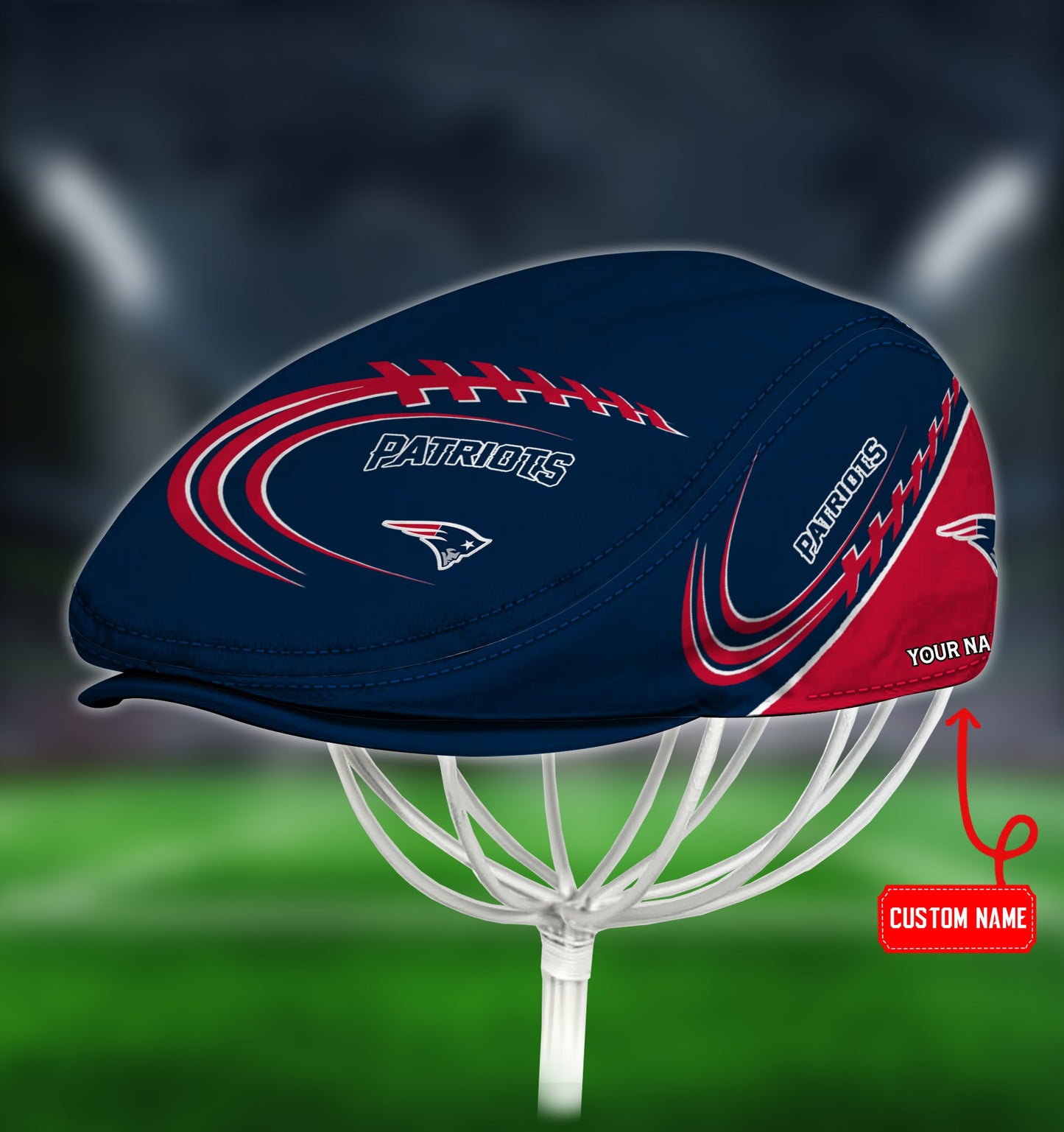 New England Patriots Custom Jeff Cap HA22