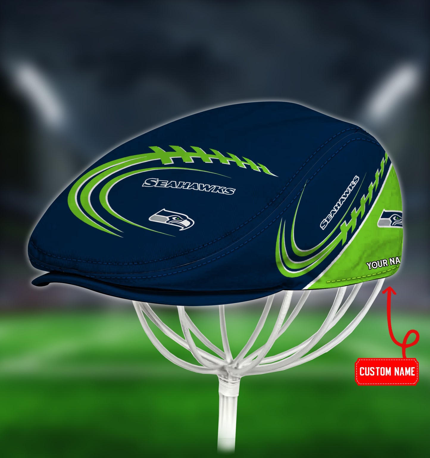Seattle Seahawks Custom Jeff Cap HA29