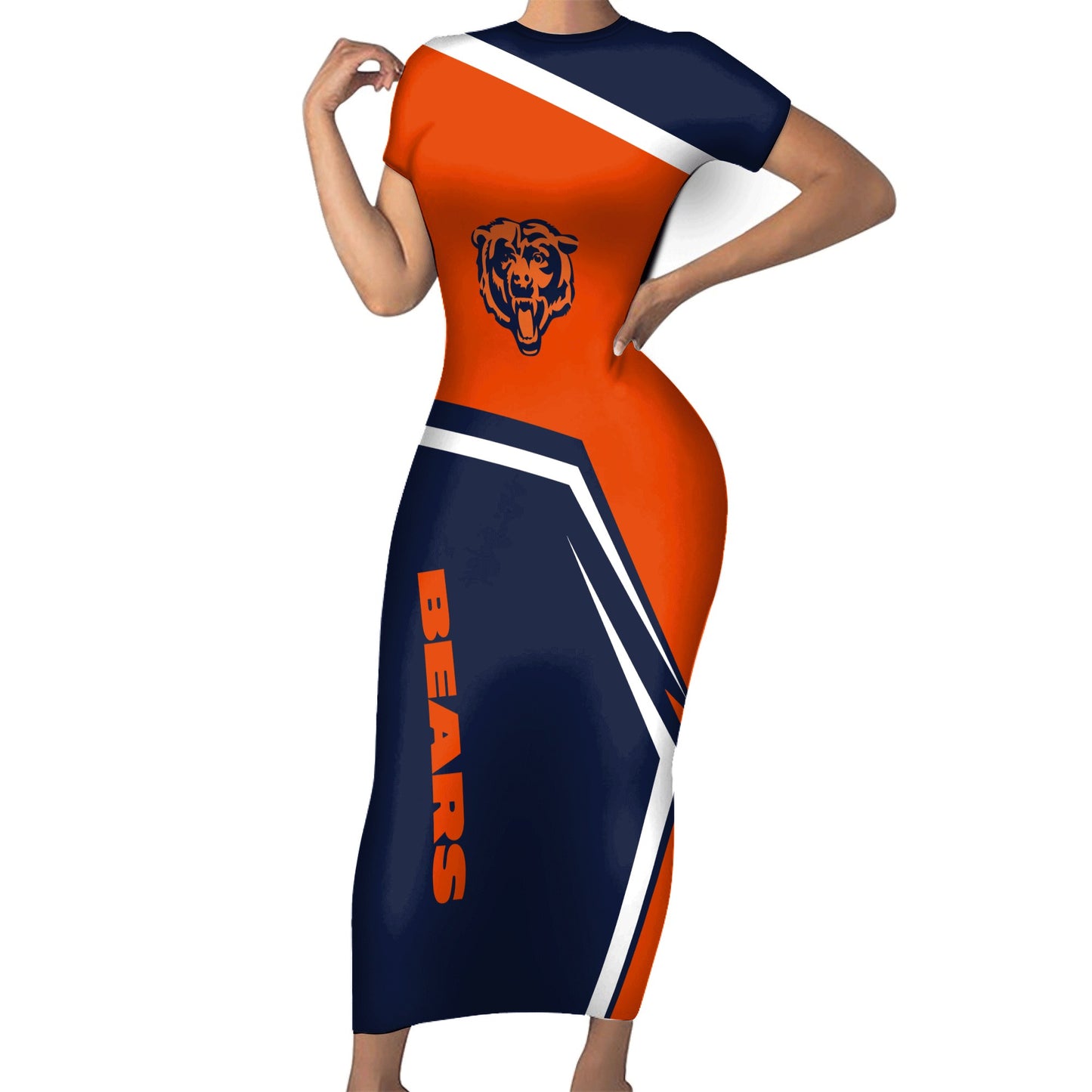 Chicago Bears Bodycon Maxi Dress HA06