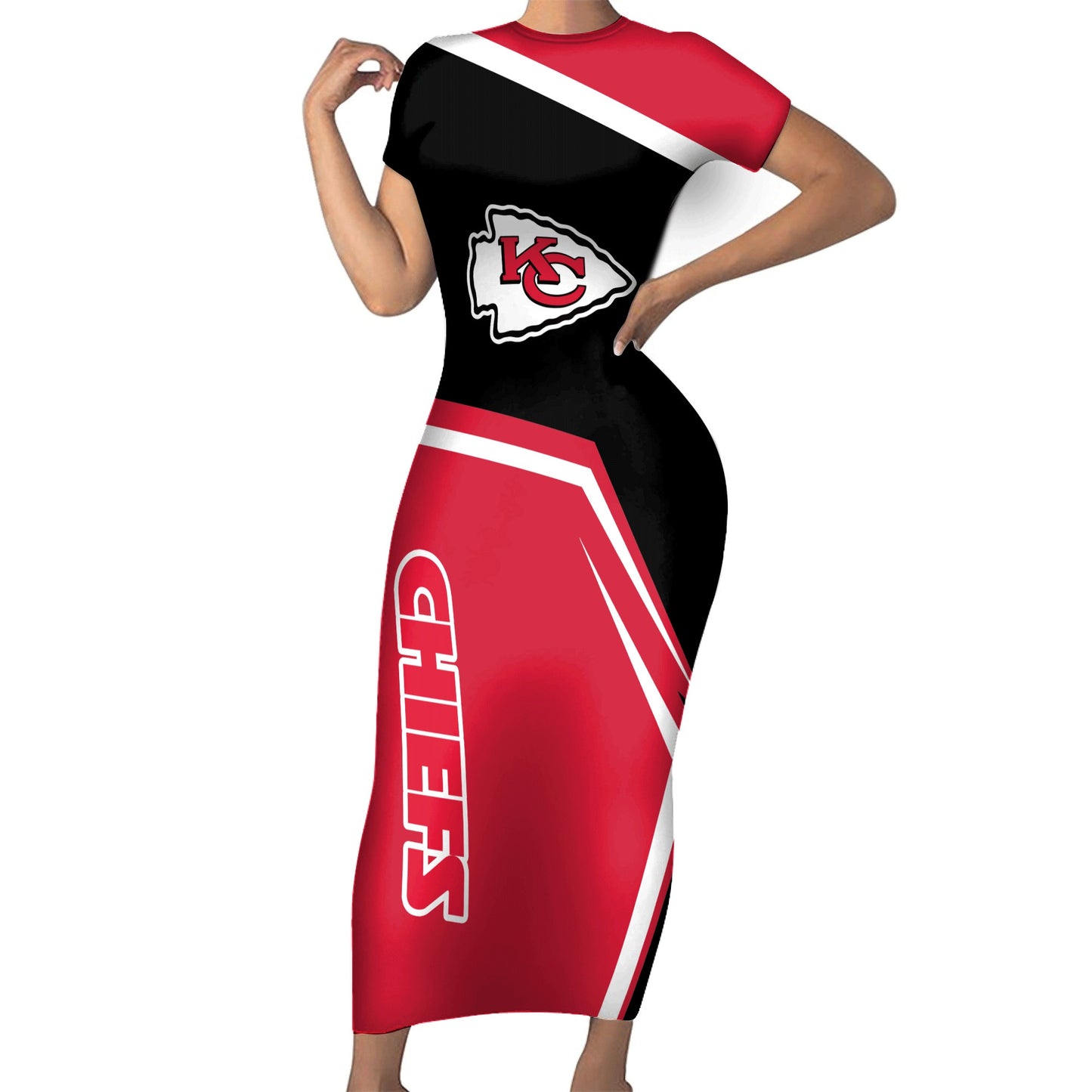 Kansas City Chiefs Bodycon Maxi Dress HA16