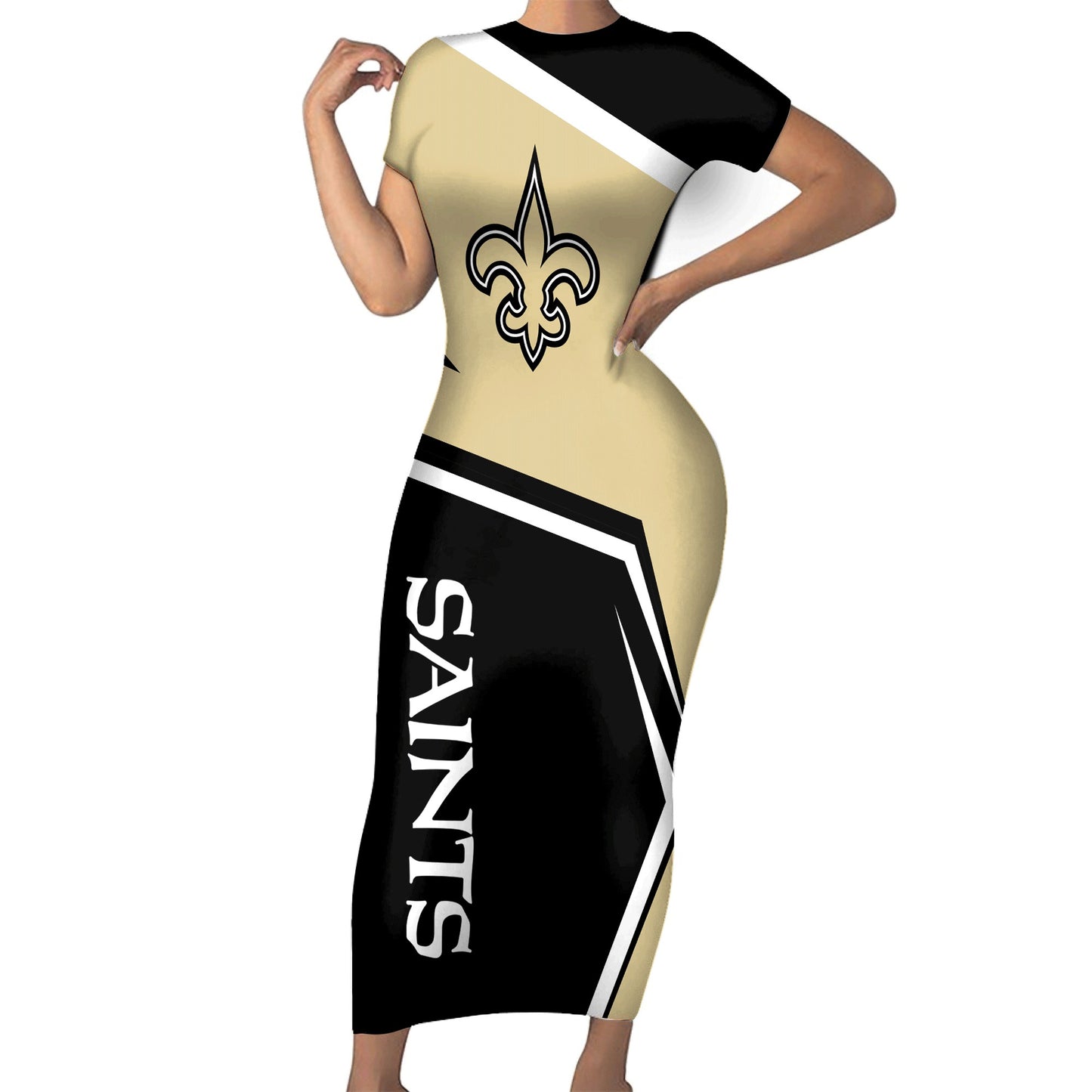 New Orleans Saints Bodycon Maxi Dress HA23