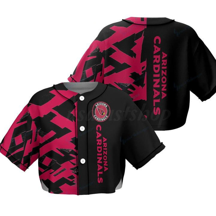 Atlanta Falcons Women Crop Top Baseball Jersey New Trending 2025 AZHACTBJ000002