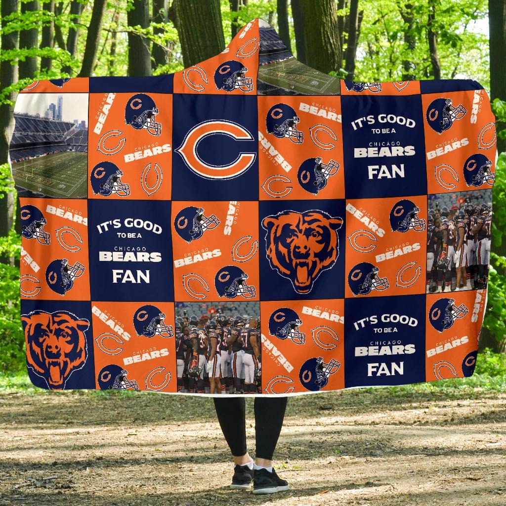 Chicago Bears Customized Hooded Blanket HA06