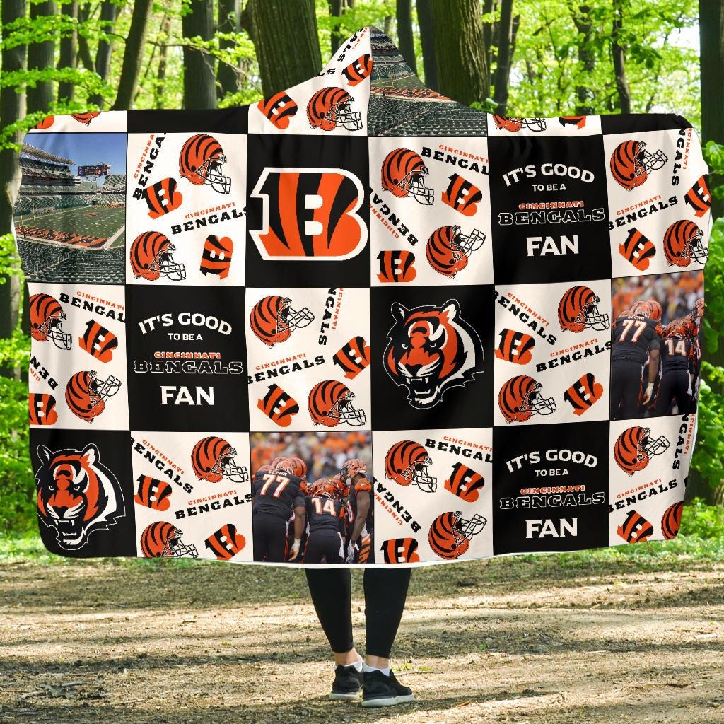Cincinnati Bengals Customized Hooded Blanket HA07