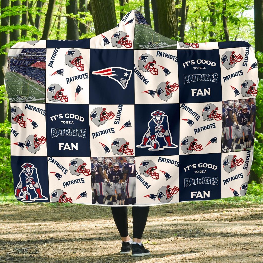 New England Patriots Customized Hooded Blanket HA22