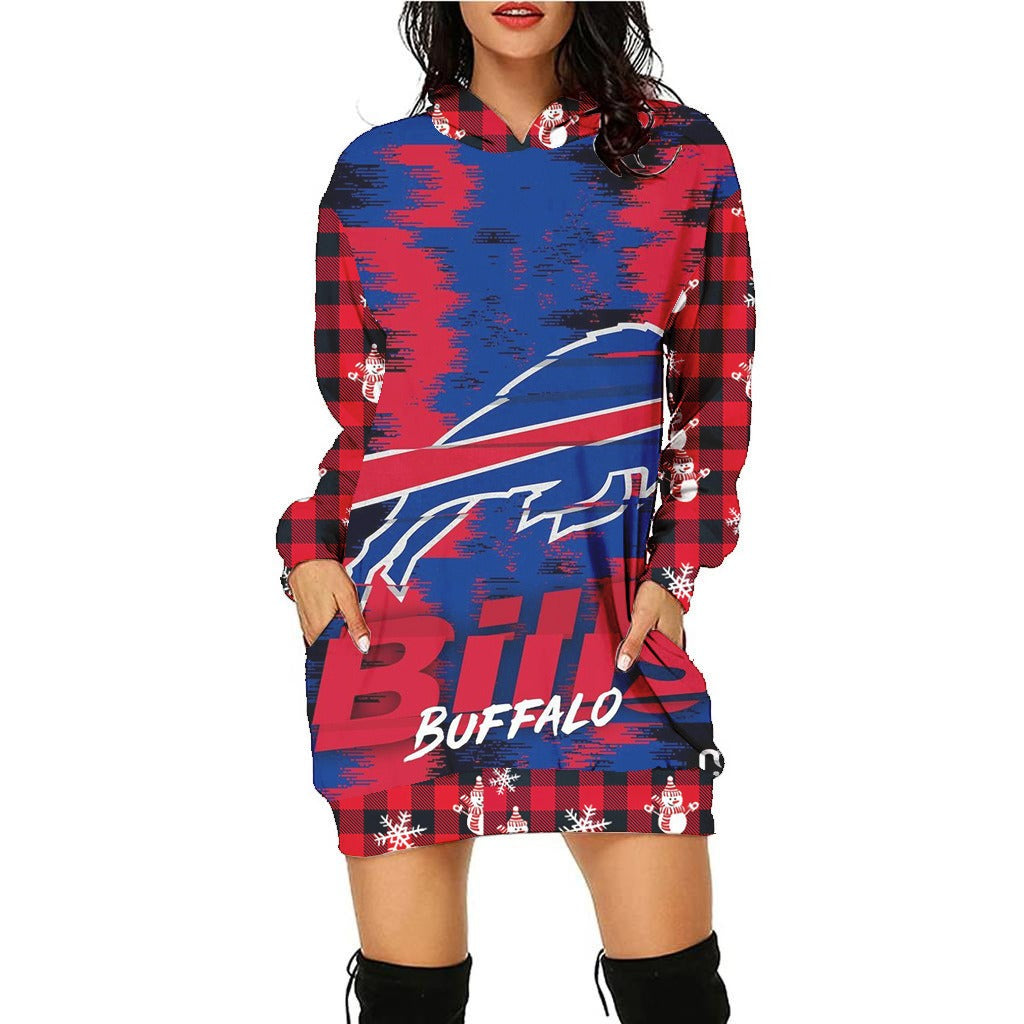 Buffalo Bills Hoodie Dress Christmas HA04