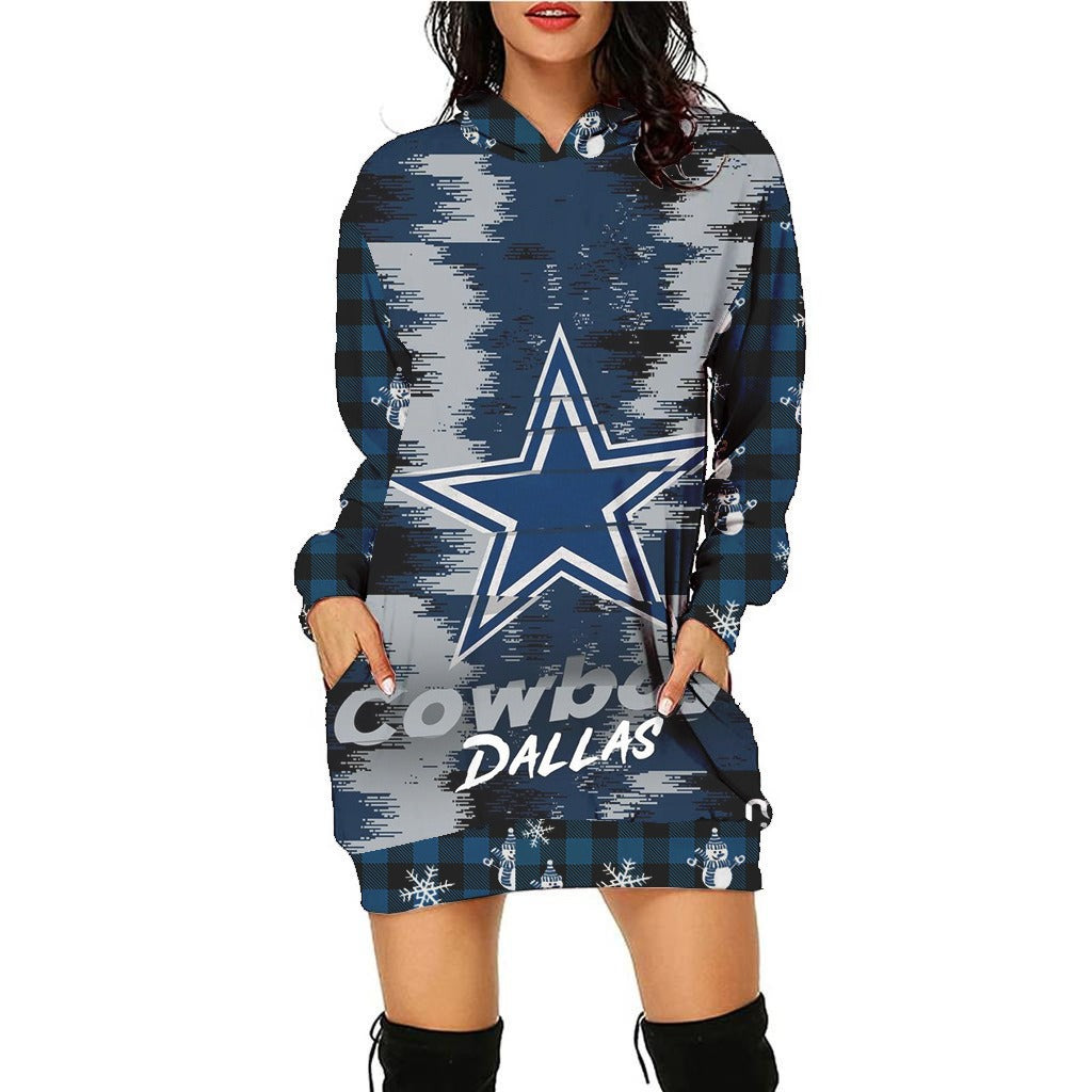 Dallas Cowboys Hoodie Dress Christmas HA09