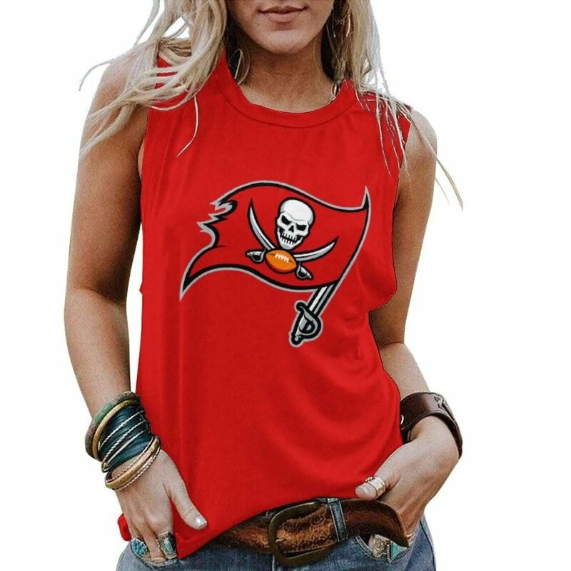 Tampa Bay Buccaneers Personalized American Football Loose Crew Neck Sleeveless AZHALCNS000049