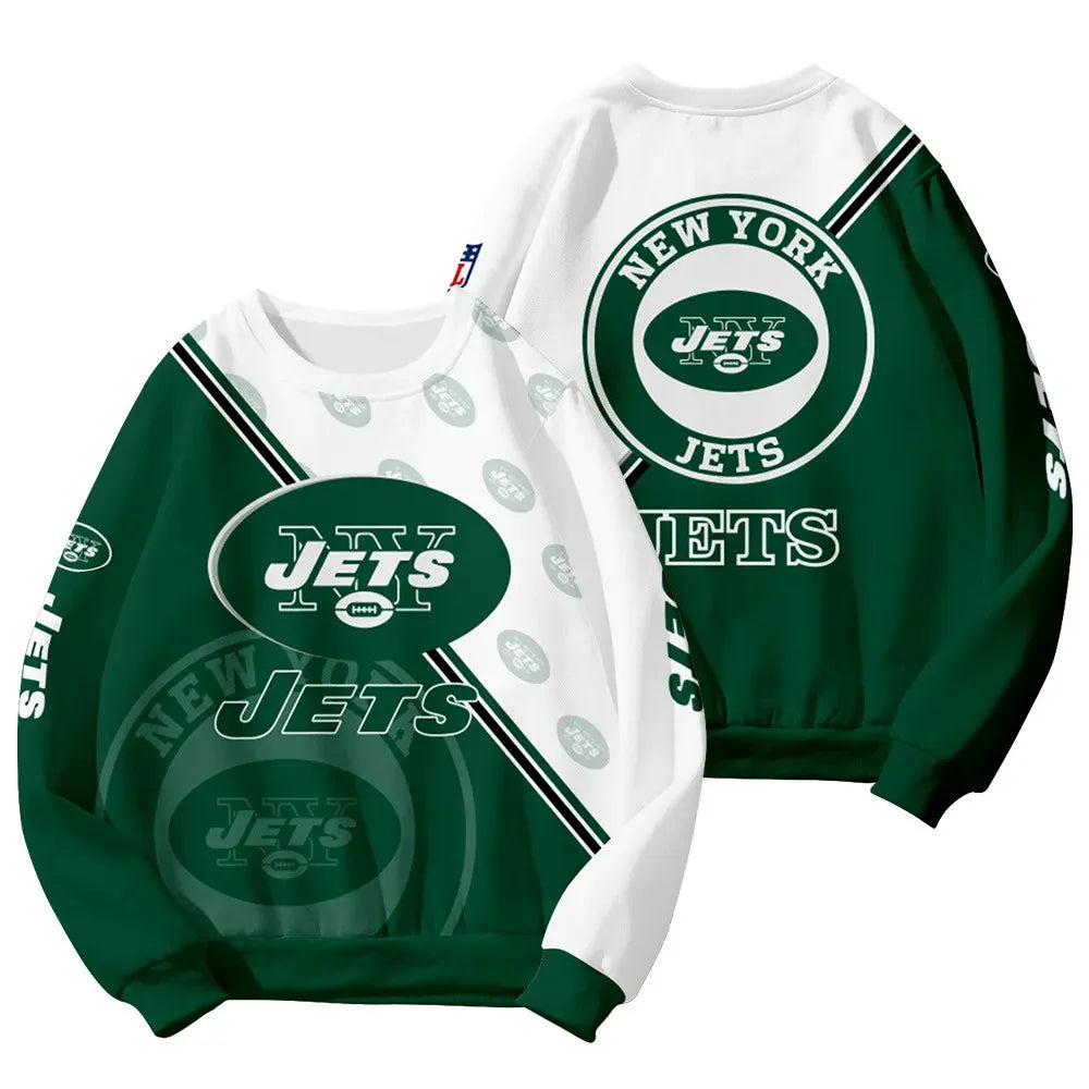 New York Jets Customized Round Neck Sweatshirt HA1