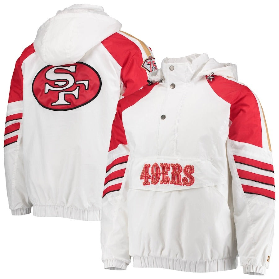 San Francisco 49ers High Quality 2025 Trend Varsity Baseball Jersey Jacket AZHAVBJS000031
