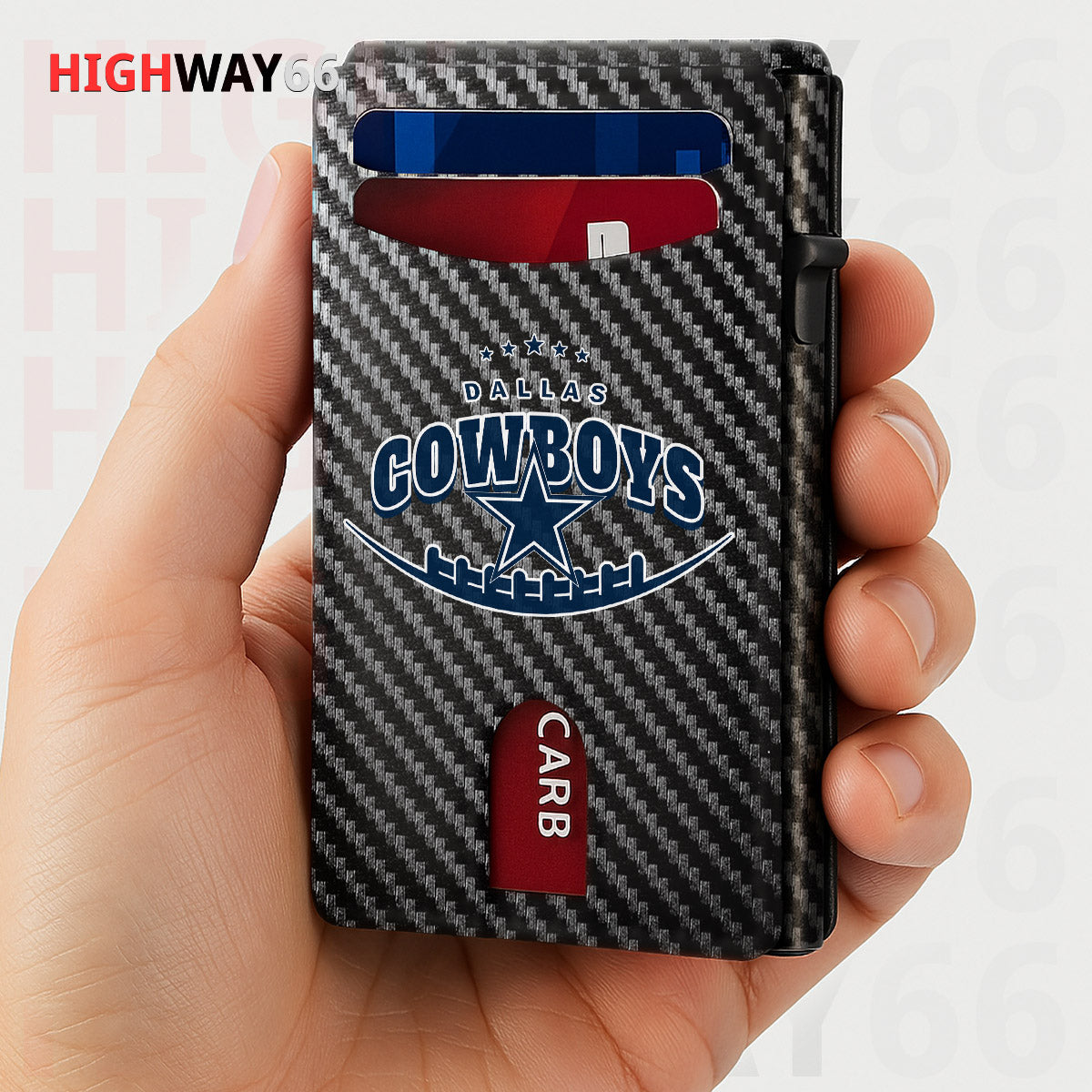 Dallas Cowboys Leather Card Holder Trending 2025 Farther’s Day AZHG2DCH000009