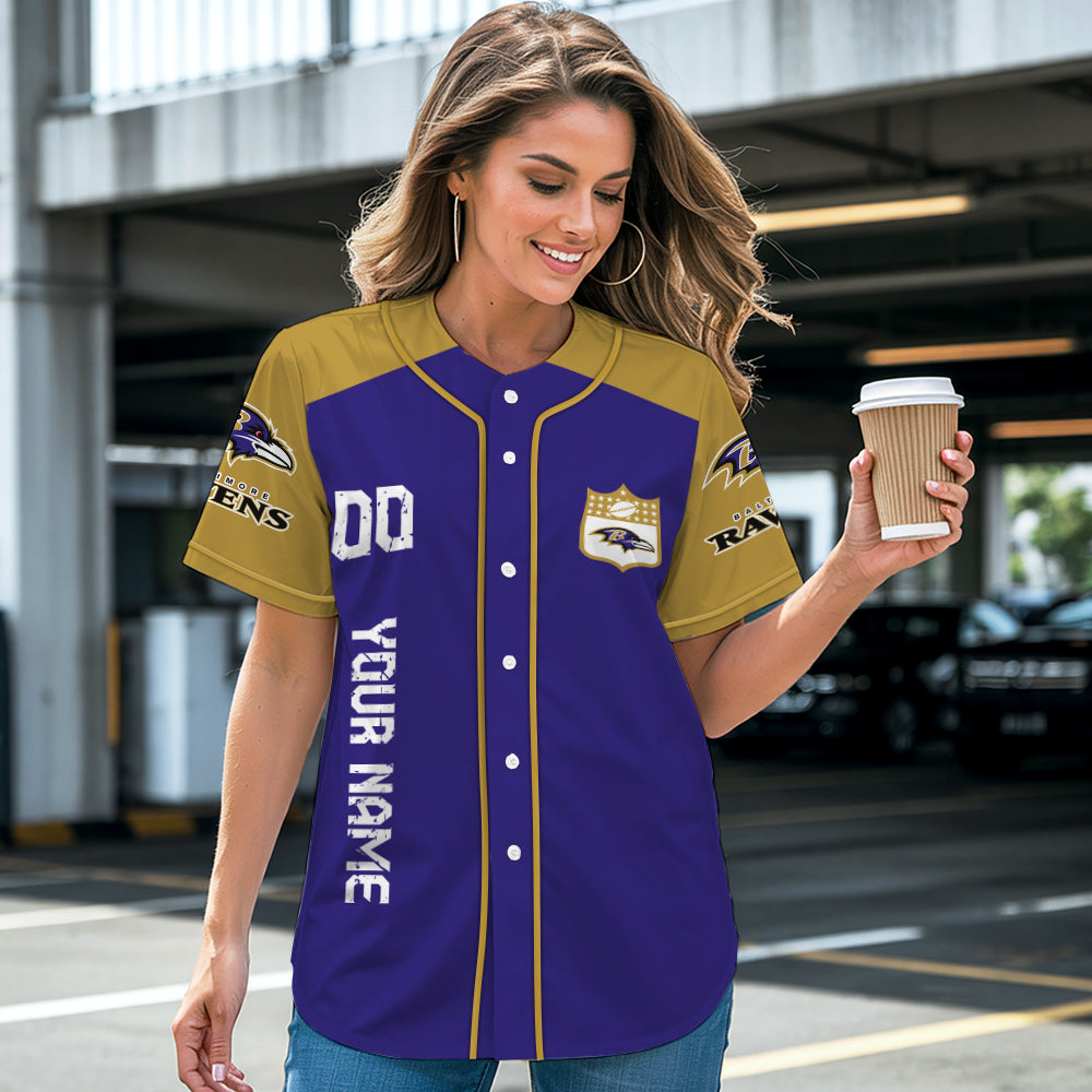 Baltimore Ravens Baseball Jersey New Collection NFL AZHGBJS000003