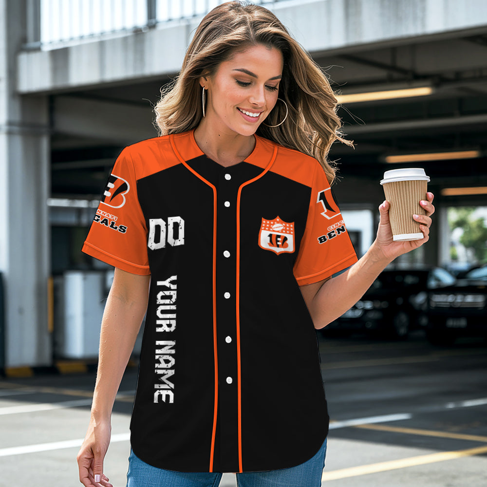Cincinnati Bengals Baseball Jersey New Collection NFL AZHGBJS000007