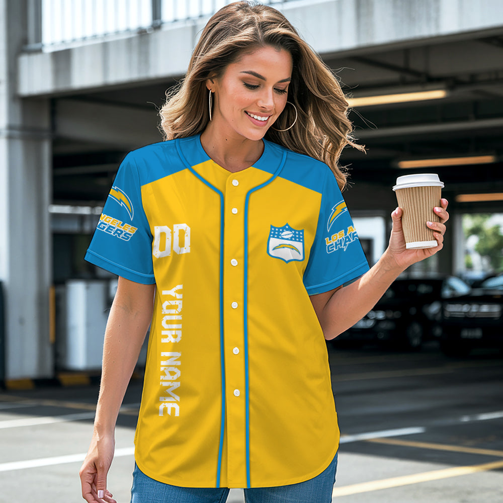 Los Angeles Chargers Baseball Jersey New Collection NFL AZHGBJS000018