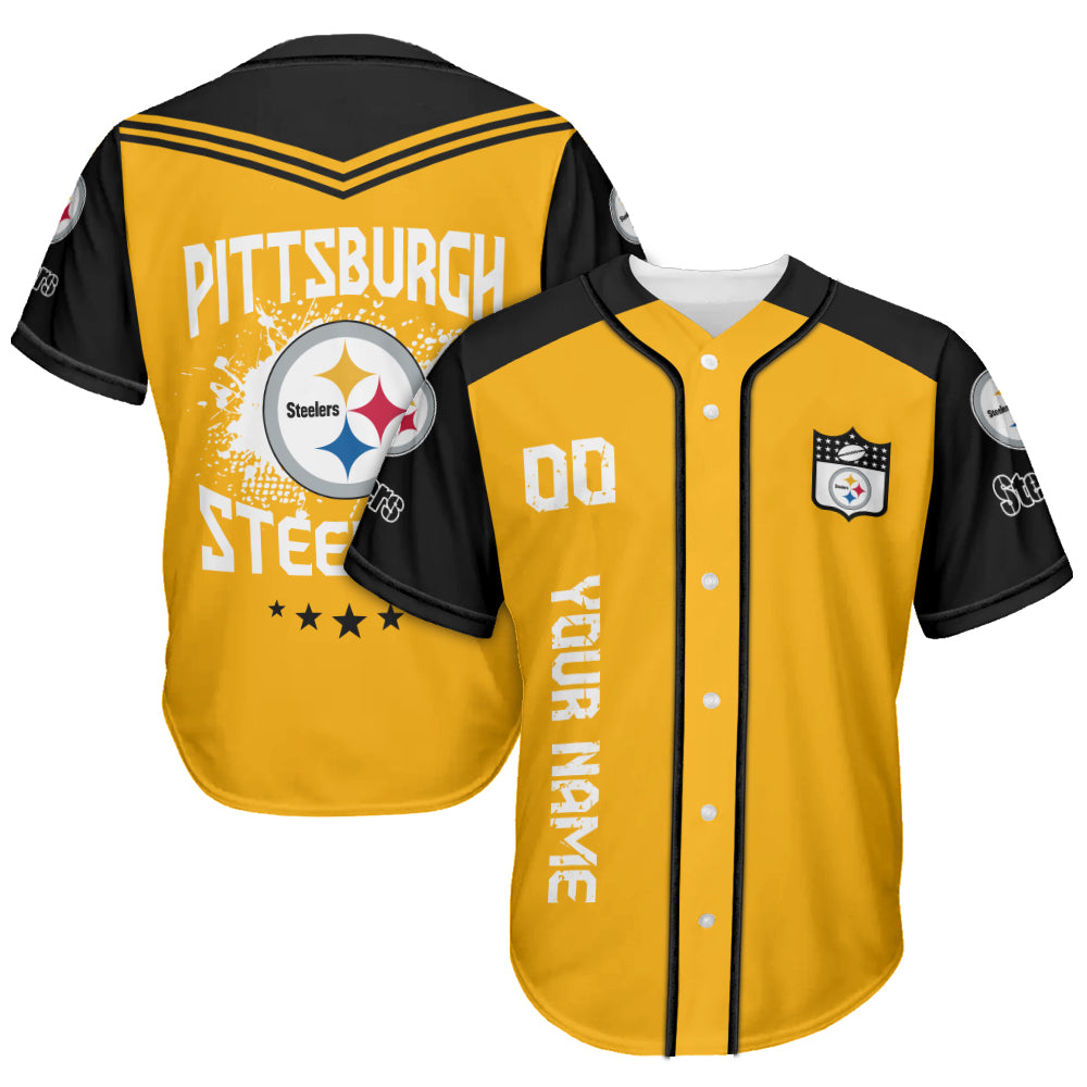 Pittsburgh Steelers Baseball Jersey New Collection NFL AZHGBJS000027