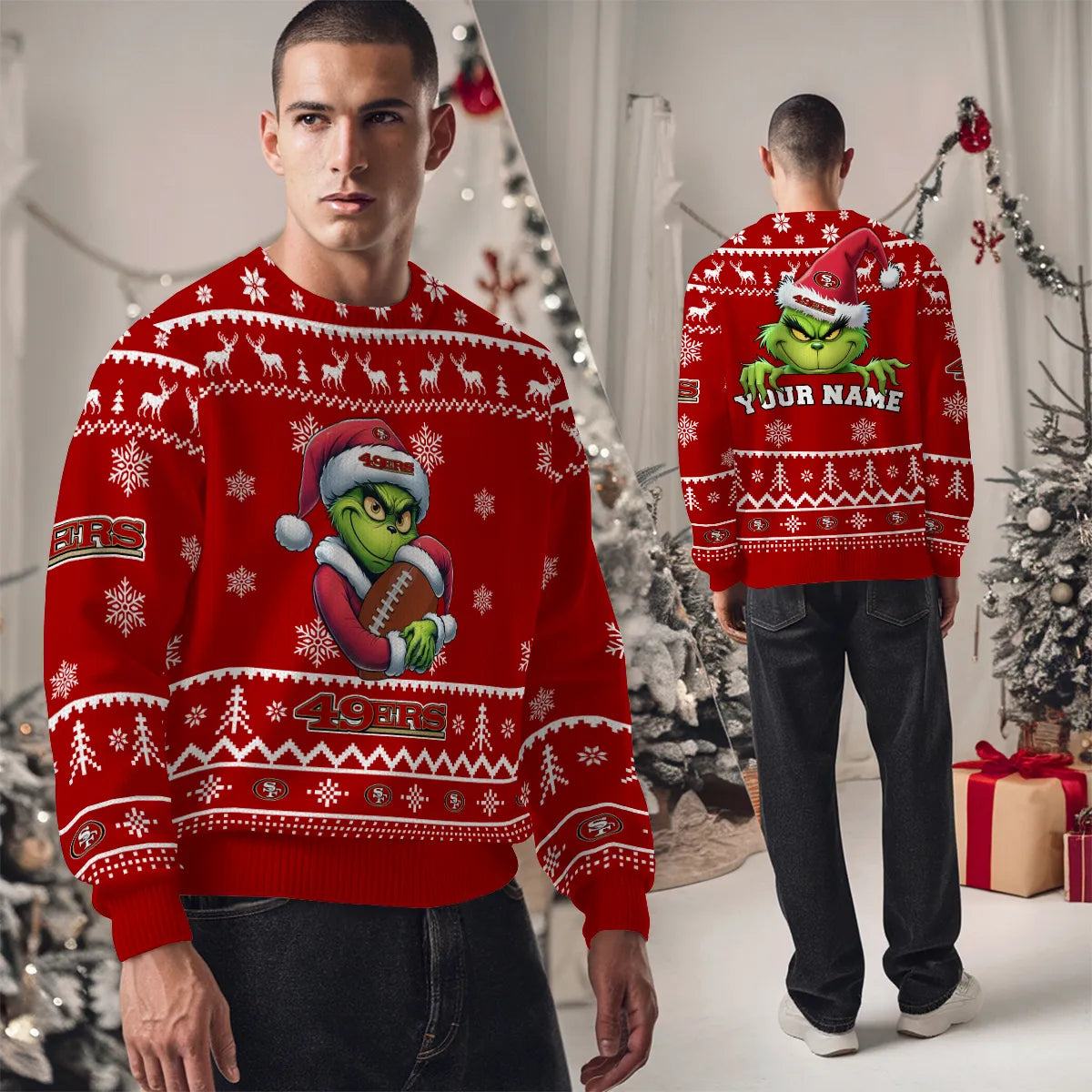 San Francisco 49ers Premium Ugly Christmas Sweater Limited Edition AZHGUSW000013TeamColor