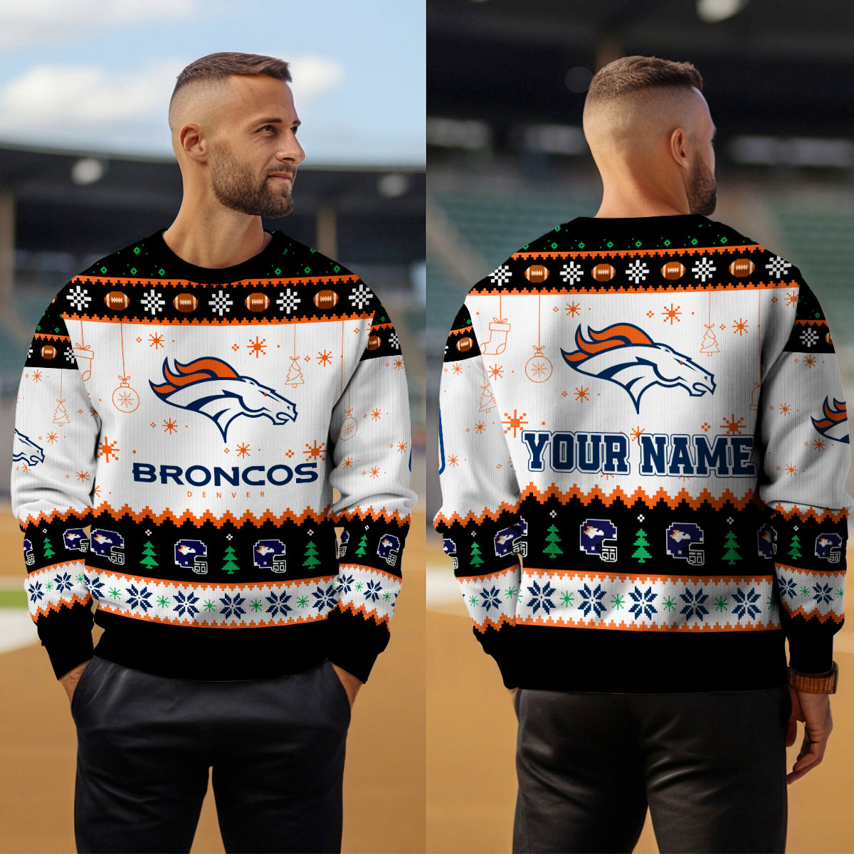 Denver Broncos Premium Ugly Christmas Sweater New Collection AZHGUSW000053