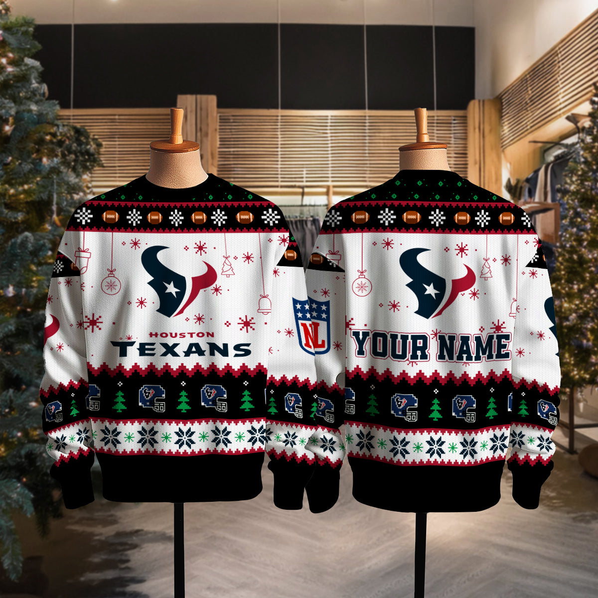 Houston Texans Premium Ugly Christmas Sweater New Collection AZHGUSW000054