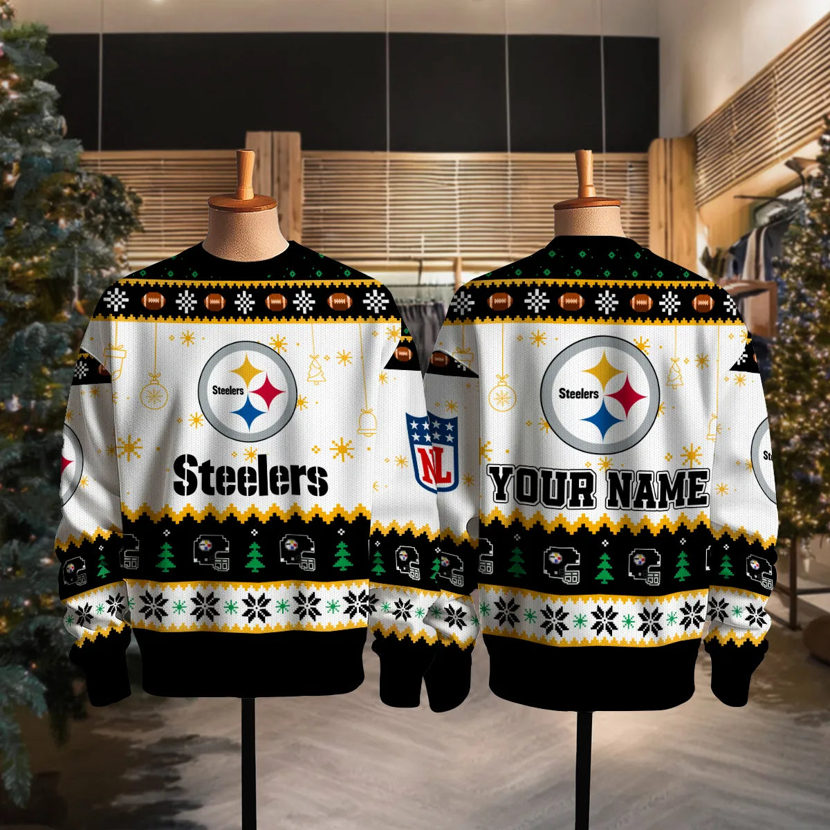 Pittsburgh Steelers Premium Ugly Christmas Sweater New Collection AZHGUSW000063