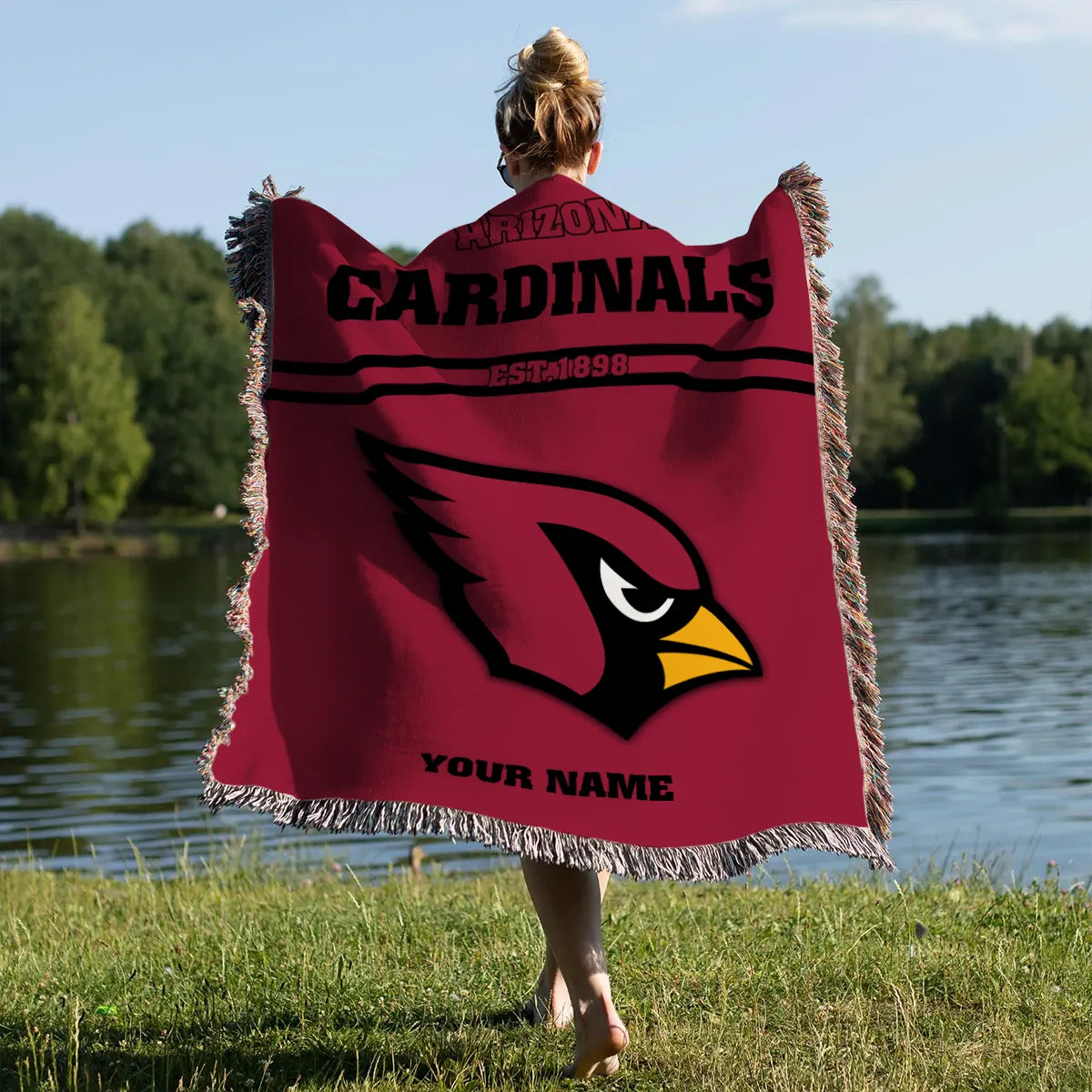 Arizona Cardinals Premium New Woven Throw Blanket AZHGWVB00001