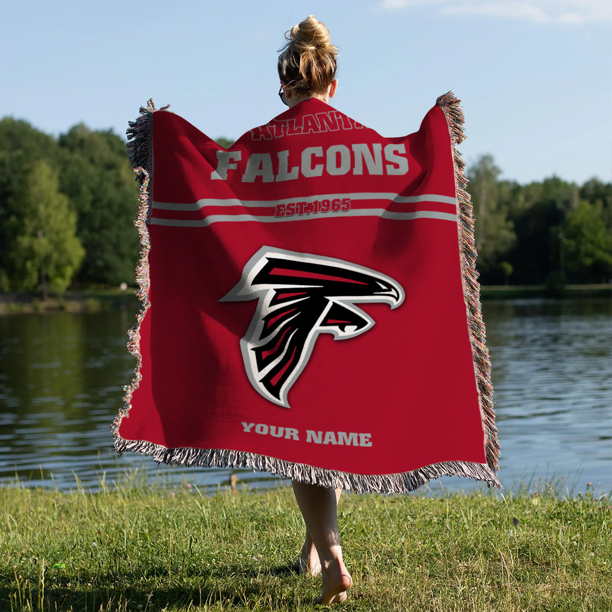 Atlanta Falcons Premium New Woven Throw Blanket AZHGWVB00002