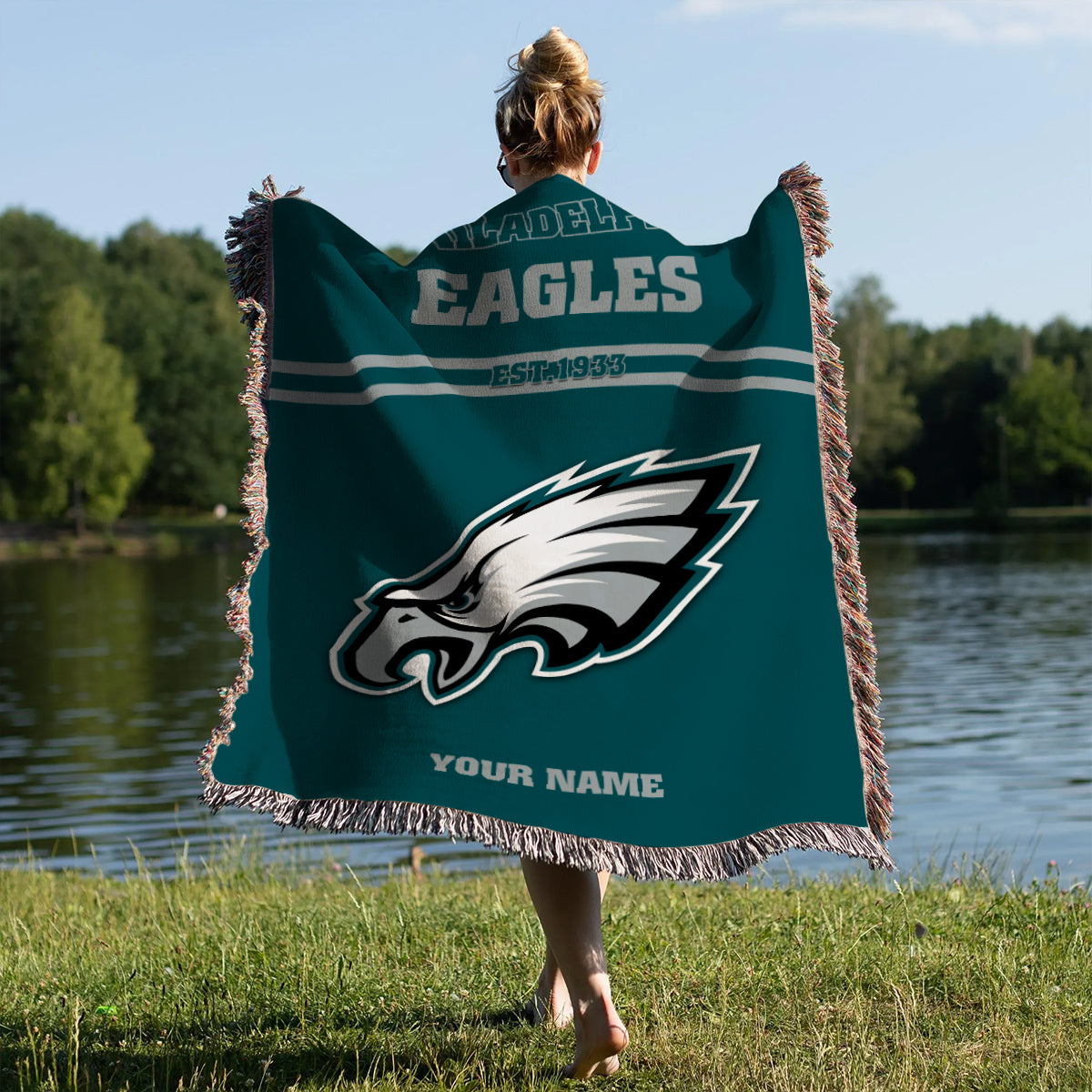 Philadelphia Eagles Premium New Woven Throw Blanket AZHGWVB00012
