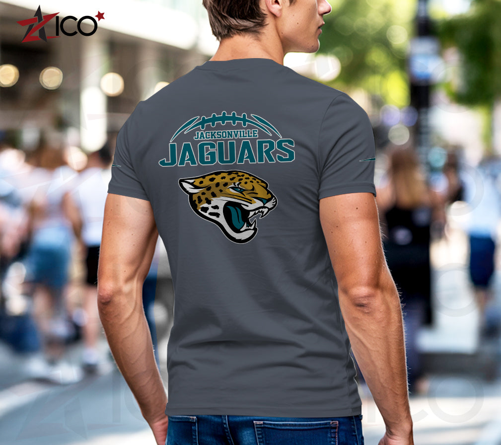 Jacksonville Jaguars Henley Short Sleeve T-Shirt Trending 2025 AZMN2DHS000015