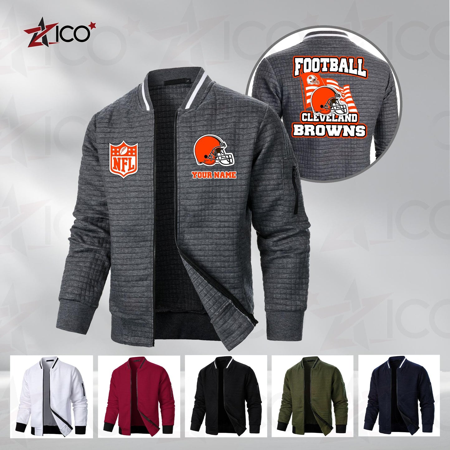 Cleveland Browns Men’s Casual Jacket For Men New Trending AZMN2DMCJK000008
