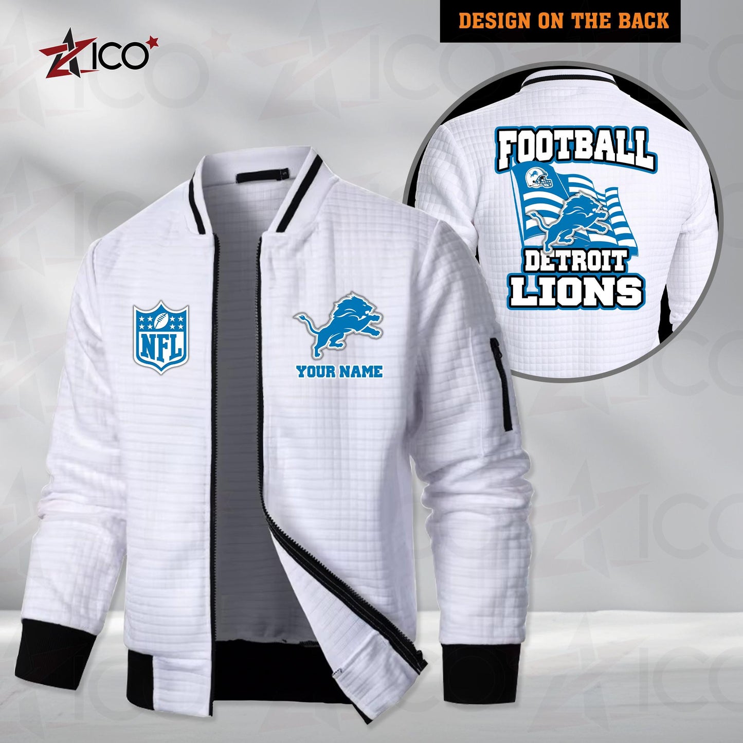 Detroit Lions Men’s Casual Jacket For Men New Trending AZMN2DMCJK000011