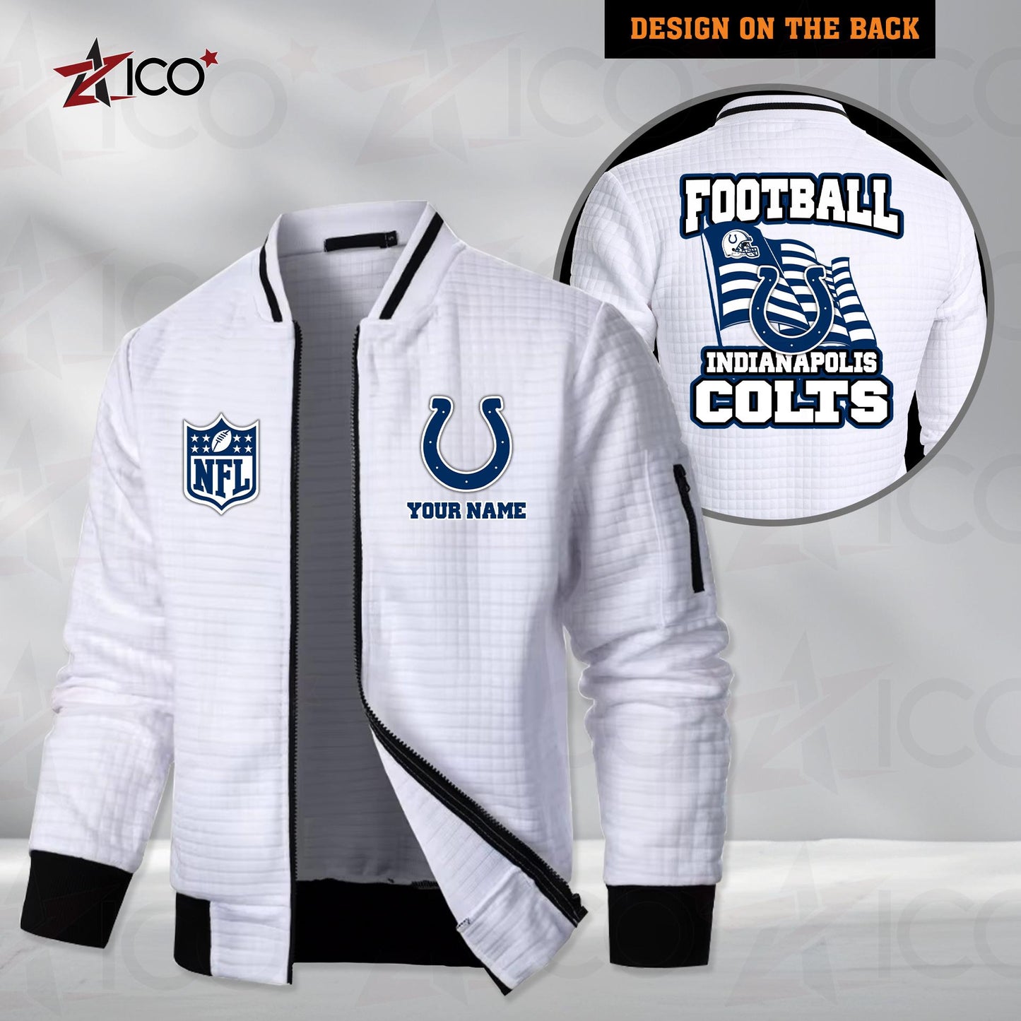 Indianapolis Colts Men’s Casual Jacket For Men New Trending AZMN2DMCJK000014
