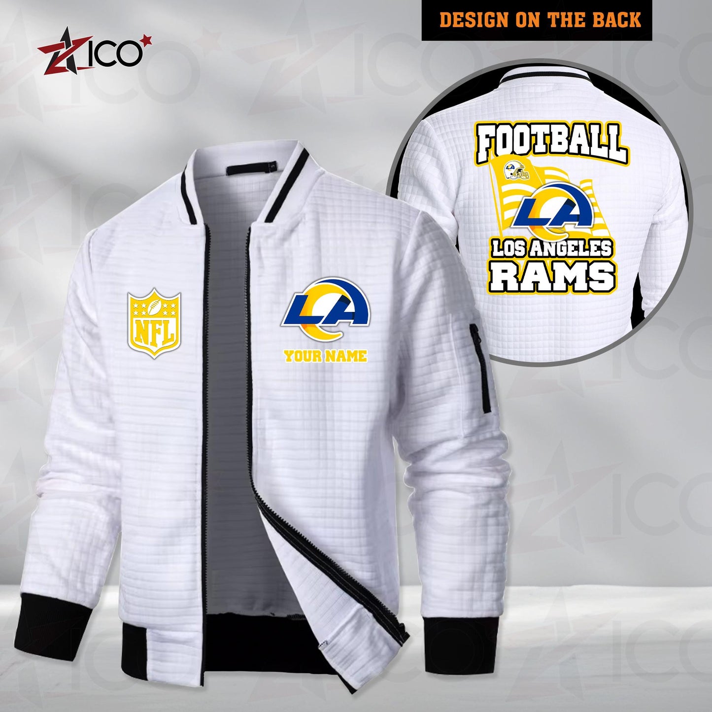 Los Angeles Rams Men’s Casual Jacket For Men New Trending AZMN2DMCJK000019