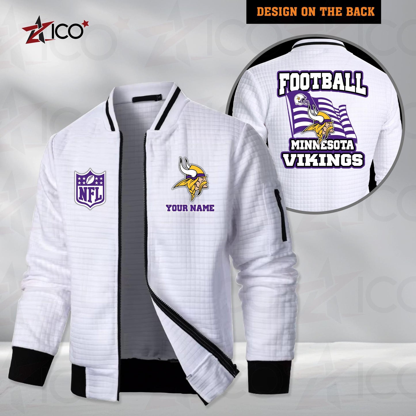 Minnesota Vikings Men’s Casual Jacket For Men New Trending AZMN2DMCJK000021
