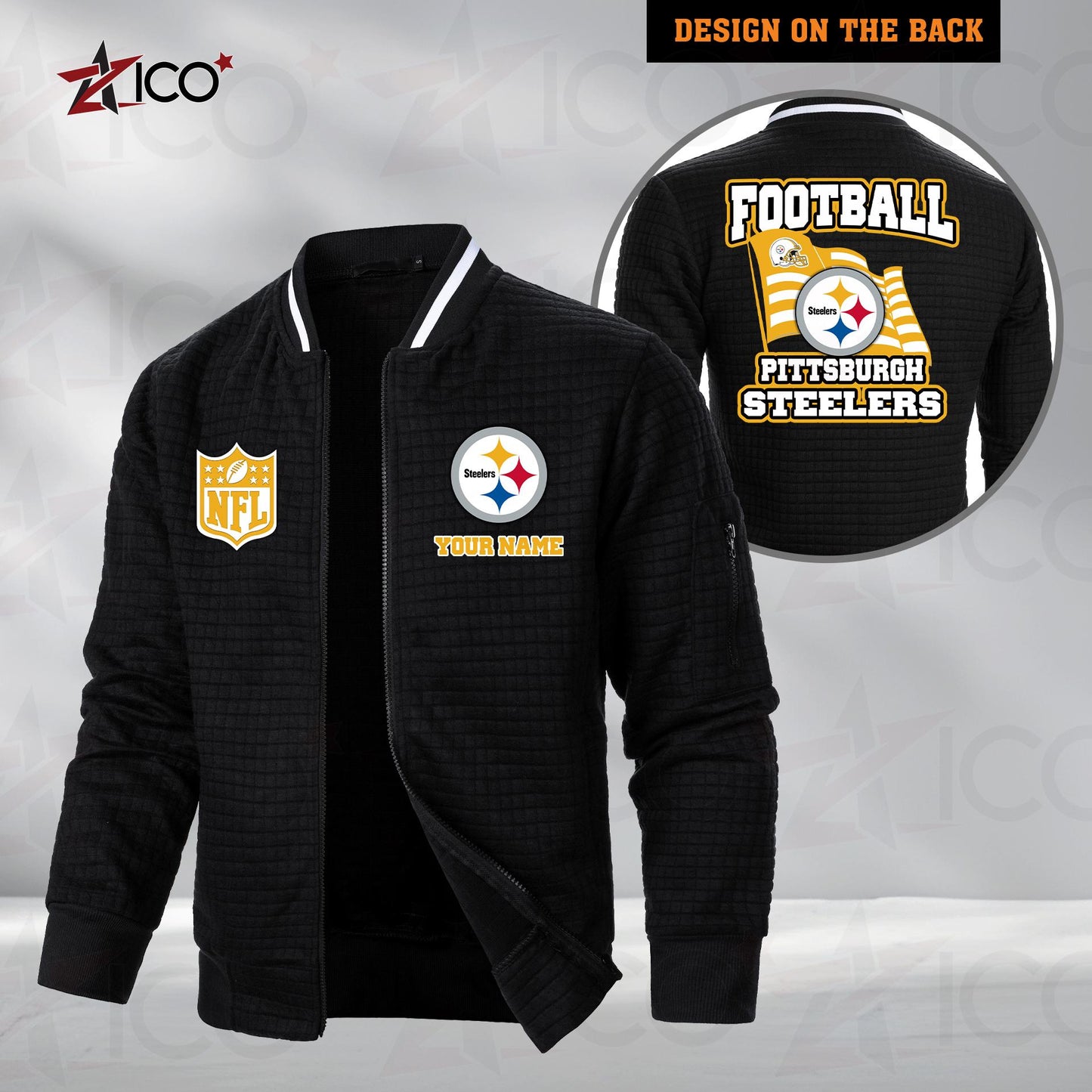 Pittsburgh Steelers Men’s Casual Jacket For Men New Trending AZMN2DMCJK000027